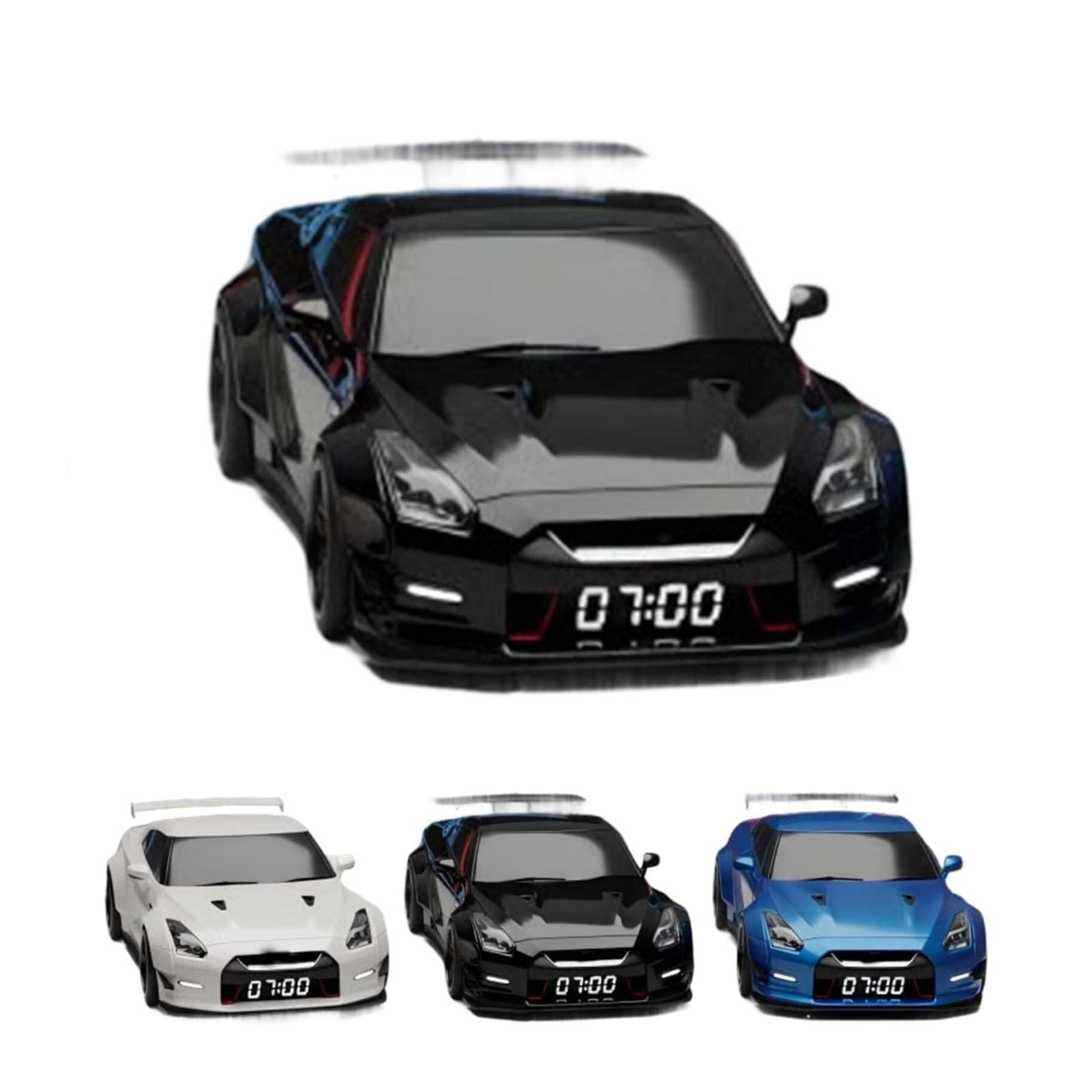 Amazon.co.jp: 時計表示付き車型目覚まし時計、エンジンライト