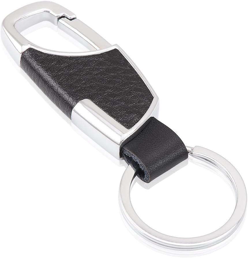 AndyGo Men's Leather Key Chain Keychain Upscale car Key Ring
