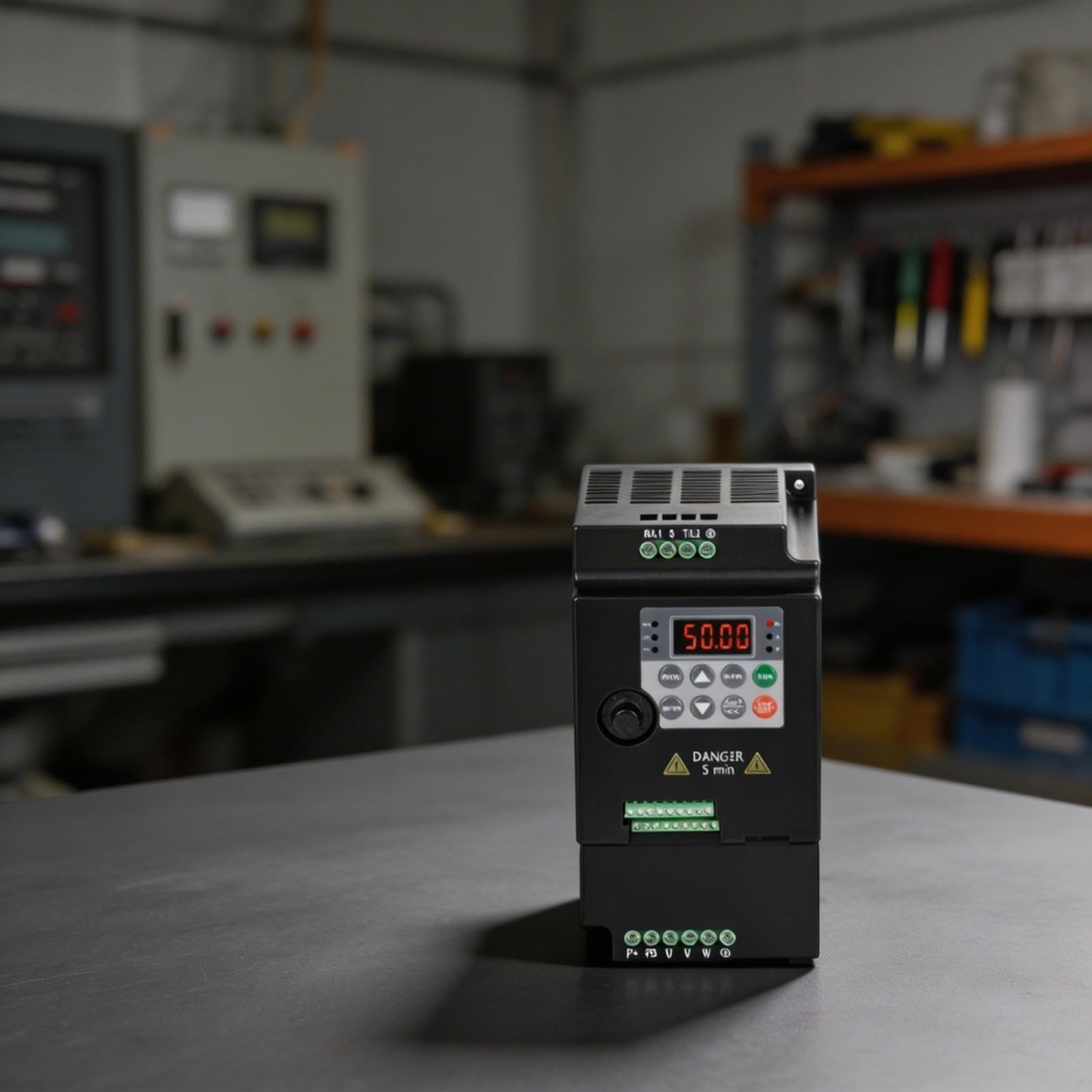 Convertitore di frequenza trifase, invertitore di 0.75Kw Vfd per controllo del motore, azionamento variabile di frequenza 380V con protezione di sovraccarico per automazione industriale