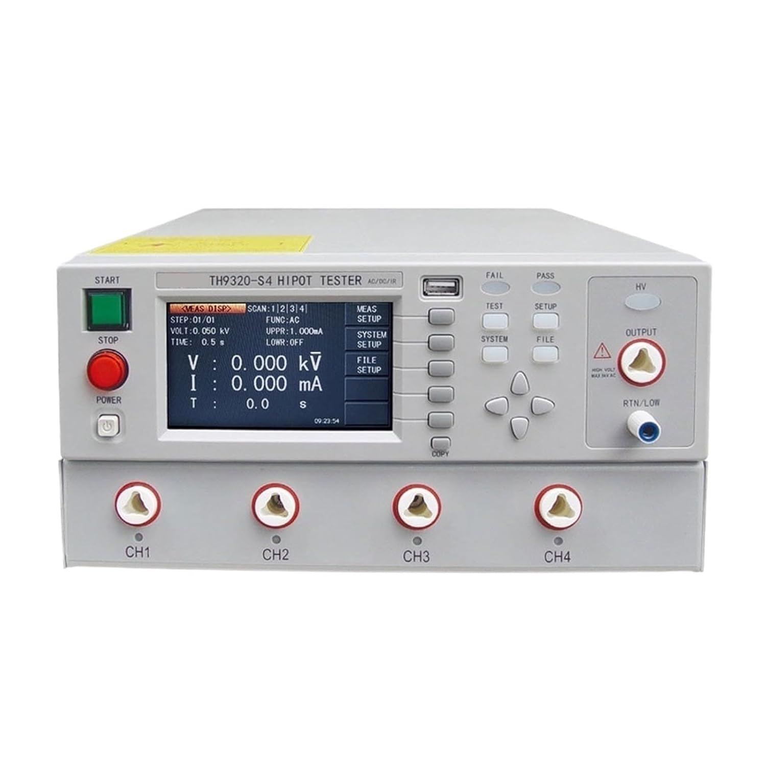 TH9320 AC/DC Hi-Pot Tester Voltage Withstand Insulation Tester Support Single/Multi-Channel Contact Inspection Function