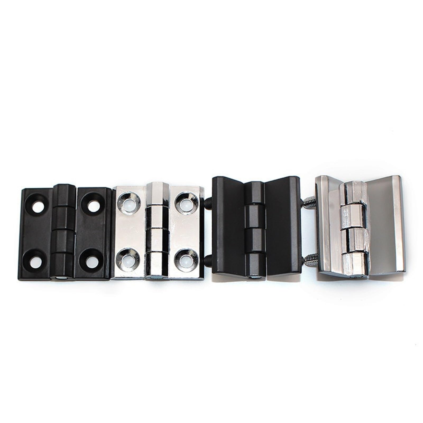 Iykqhwupyp Black Industrial Machinery Equipment Heavy-Duty Hinge Zinc Alloy Folding Flat Distribution Box 1Pcs(Cl226-2A/锌合金黑色)