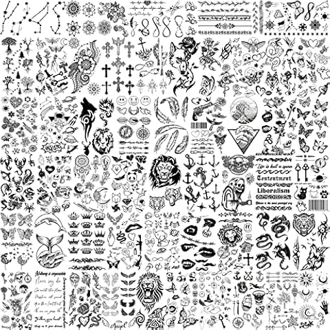 EGMBGM 52 Blätter 3D Klein temporäre Tattoos Kinder Jungen Mädchen Cover