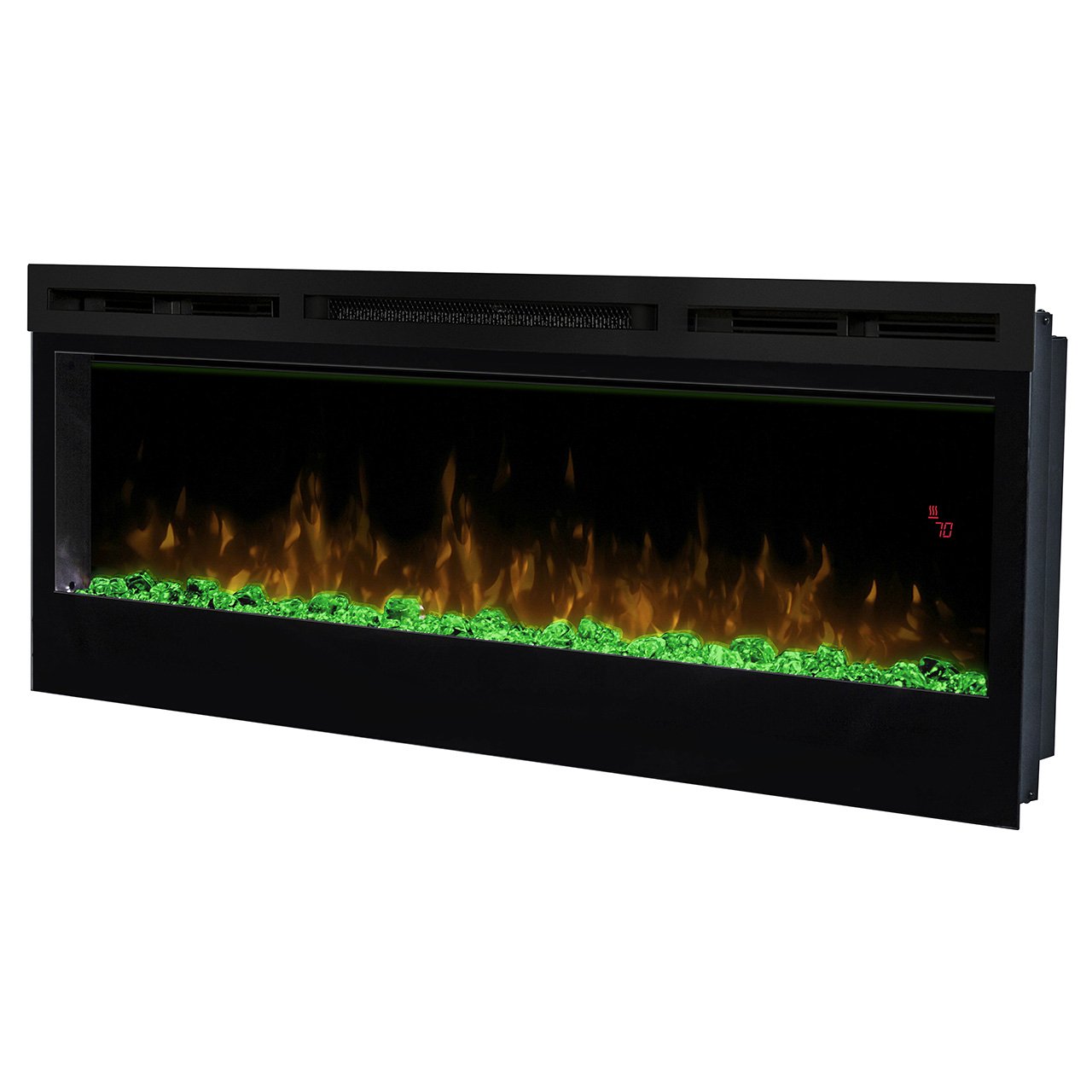 DIMPLEX Prism 51 Elektrischer Kamin mit Fernbedienung, Stahl, Schwarz, 180  x 1280 x 500 mm : Amazon.de: Küche, Haushalt u0026 Wohnen