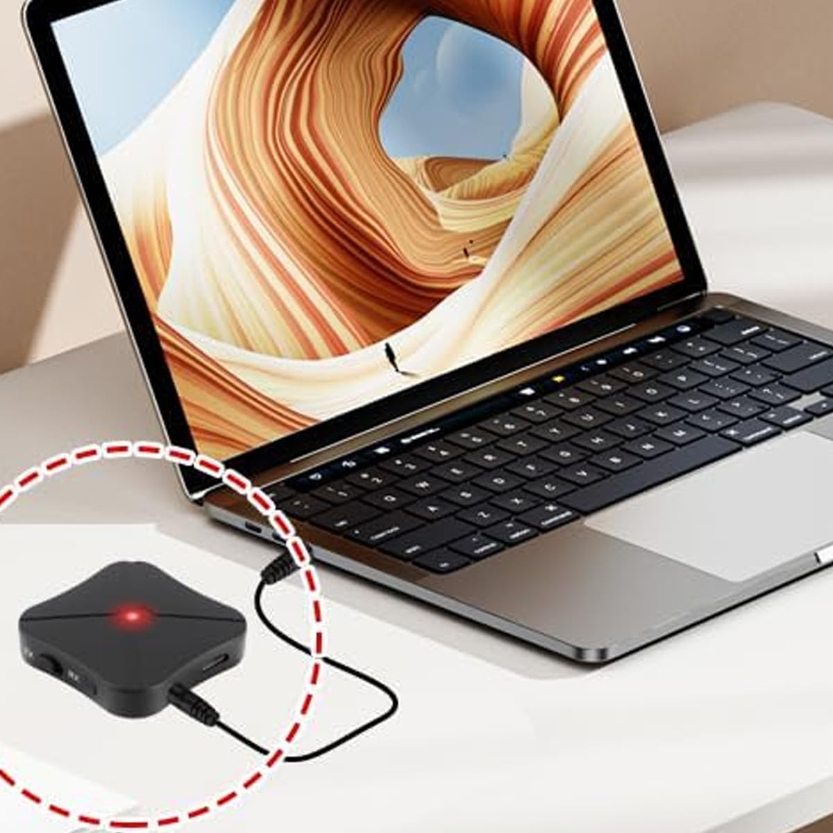Ricevitore trasmettitore audio Bluetooth 5.0 2 in 1 - Adattatore wireless supporta 3,5 mm, doppio contatto dispositivo per TV, PC, auto, cuffie, soundbar