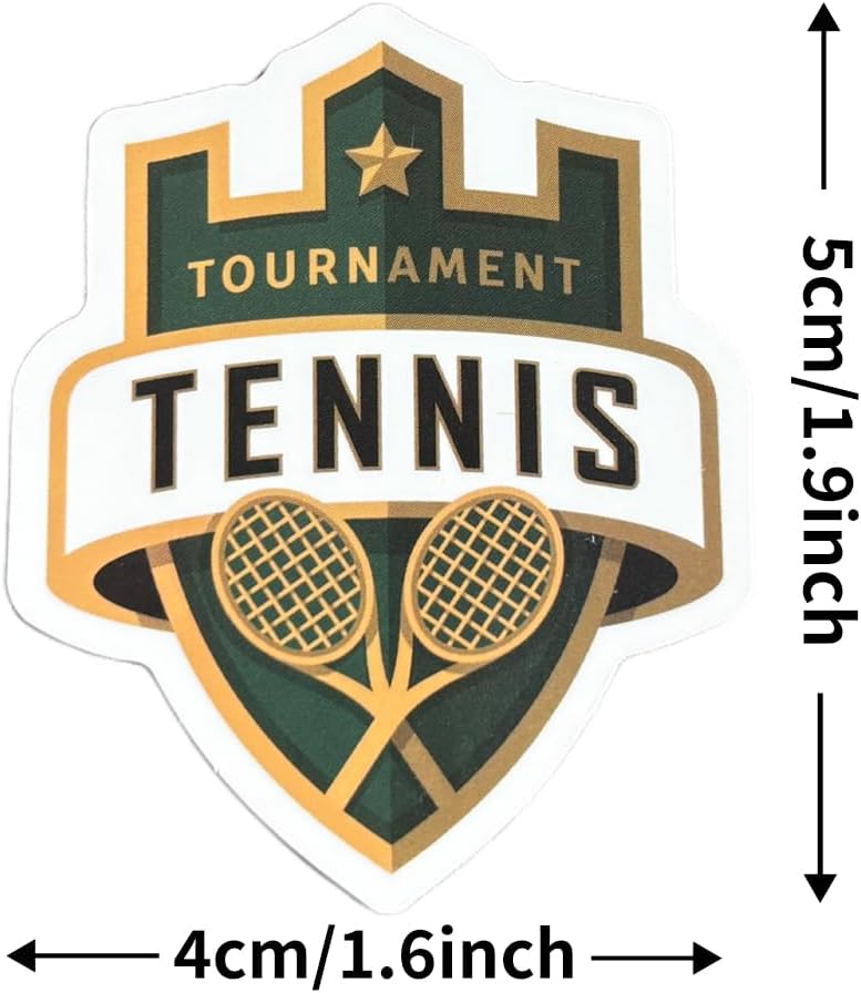 Cute Tennis Cartoon Stickers Set - Waterproof Vinyl Decals for Teens, Adults - Ideal for Water Bottles, Laptops, Skateboards, Phones, Luggage, Journals - Ideal Gift for Sports Fans! - Image 6