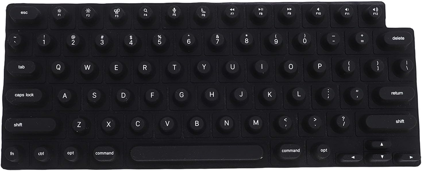 Vikye Premium Keyboard Cover Protector, Ultra Thin Keyboard Cover Protector Compatible with Air 13/15 Pro 14/16, Typing Raised (Black)