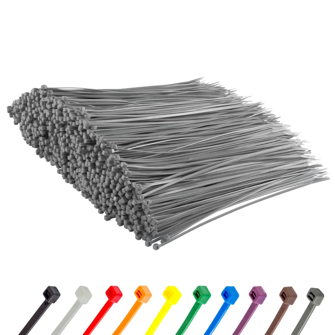 Gocableties Kabelbinder Silber 13000 Stück 200 x 4,8 mm UV-beständig