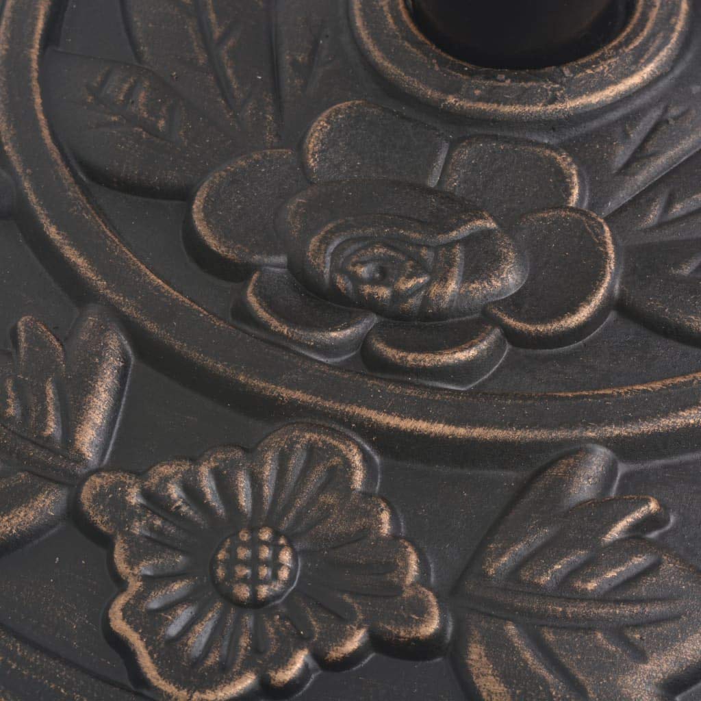 vidaXL Half Round Parasol Base, 19.7