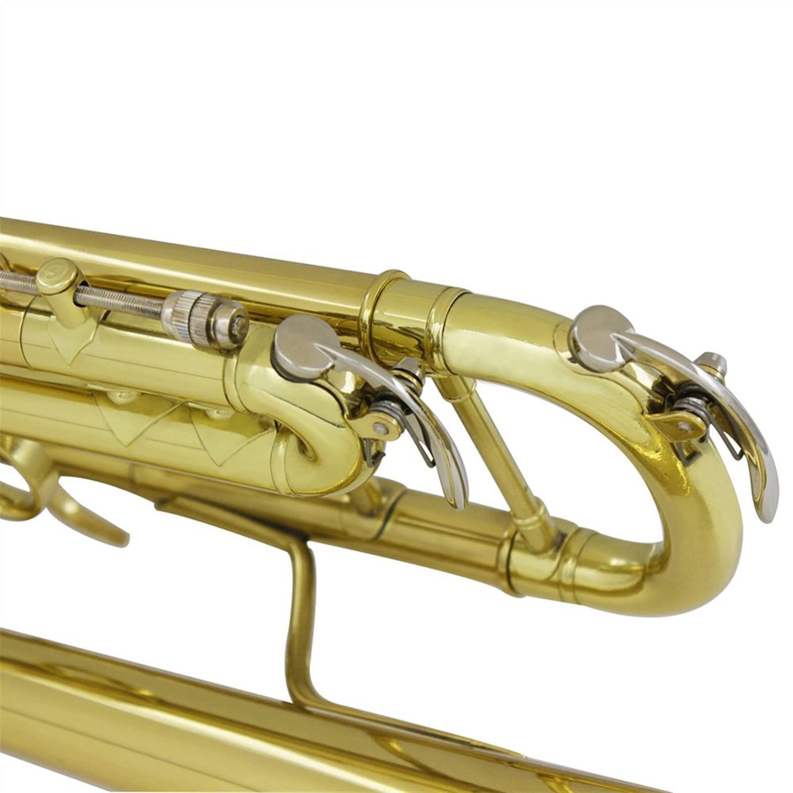 Trompeta BB B Instrumento De Latón Profesional Plano Trompeta De Gran Calibre con Correa De Caja Boquilla Acesorios De Música Trompeta Principiante