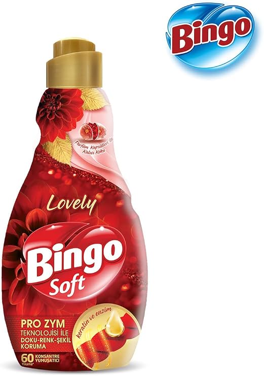 Bingo Soft Konsantre Çamaşır Yumuşatıcısı Lovely 1440 Ml X 6 Adet