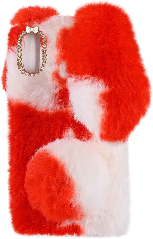Fluffy Fur Plush Case for Motorola Edge 20 Lite Bumper Case Protective Fluffy Fur Plush Case for Motorola Edge 20 Lite Bumper Case Protective