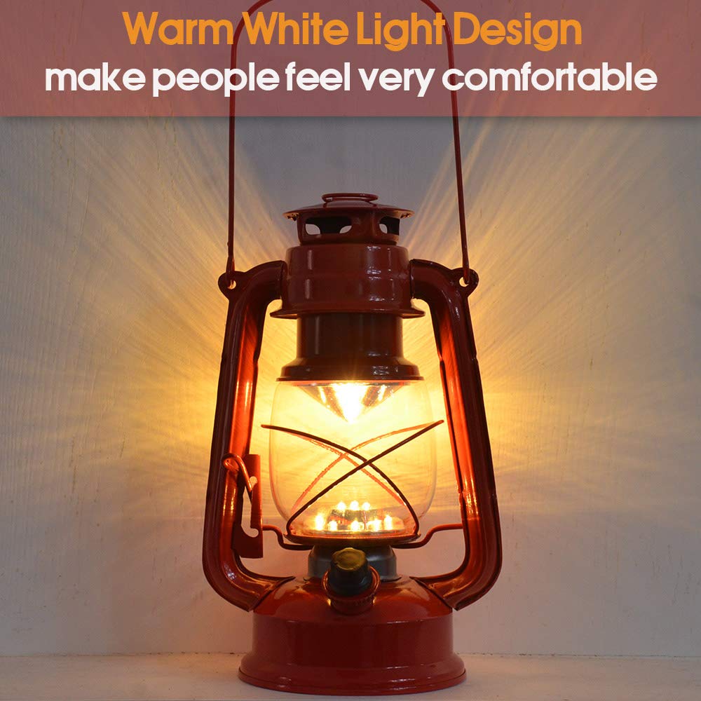 Amazon.com: Vintage LED Hurricane Lantern, Warm White