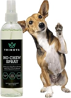 TriNova No Chew Spray - Anti Chew Ultra Bitter Spray Deterrent for Pets, Dogs & Puppies, Cinnamon Scented, Discourages Chewing