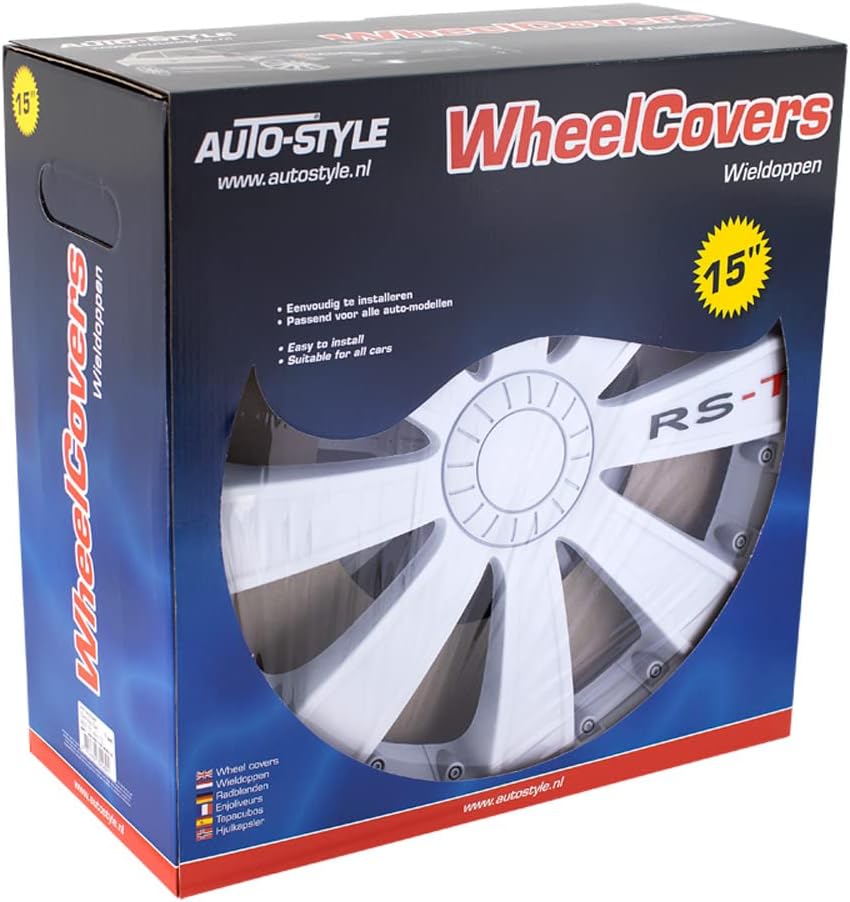 AUTOSTYLE PP5075W Set Wheel Covers RS-T 15-inch White