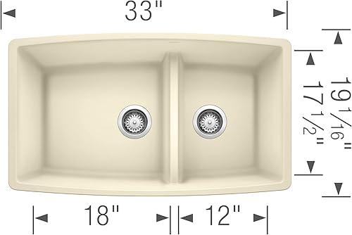 Miniatura 9 de Fregadero Blanco Performa Silgranit II Cascada., 441313