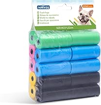 Nobleza - 300 Conde Bolsas Caca Perro Bolsas para excrementos de Perros Pack de 20 Rollos 5 colores