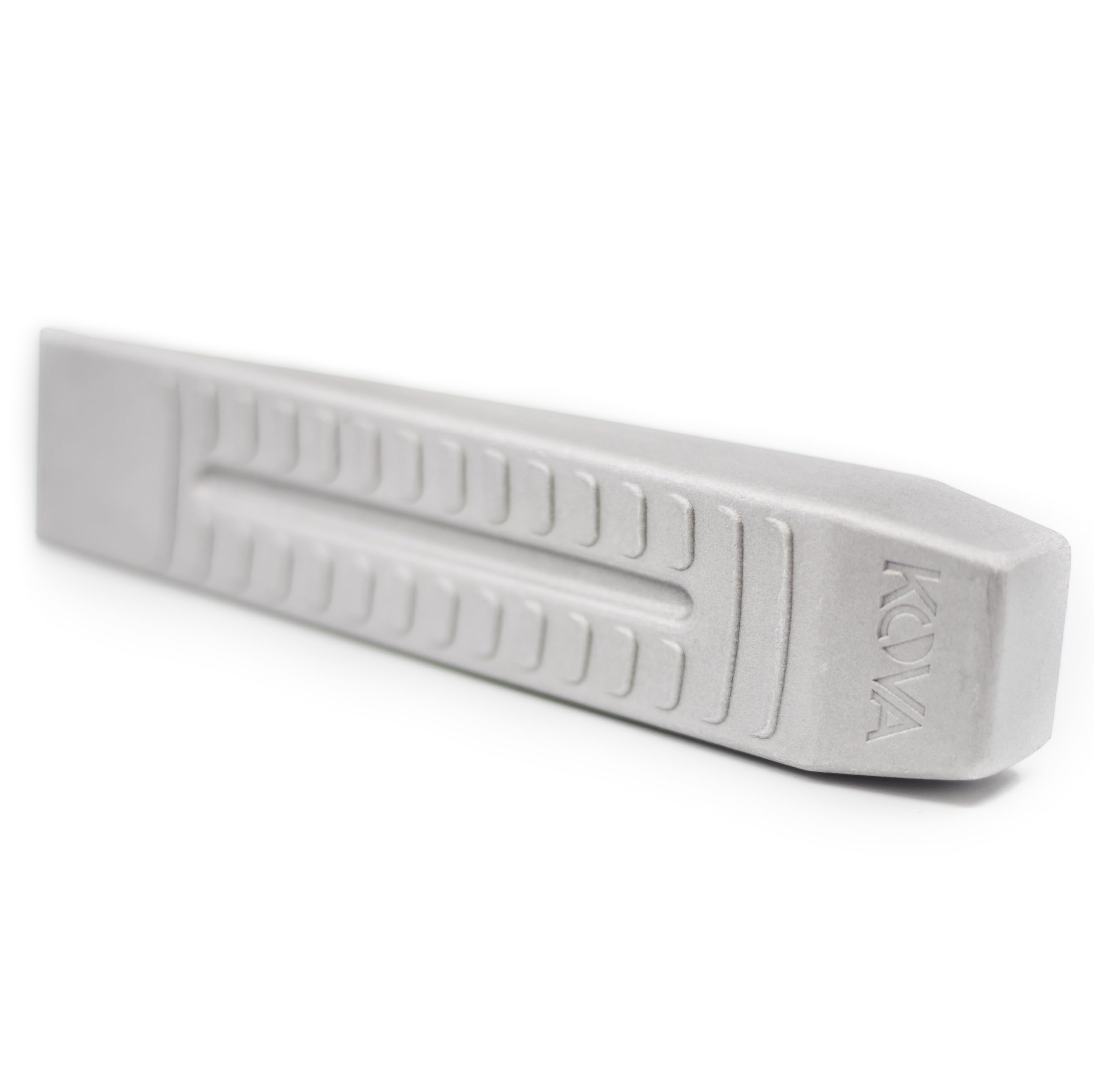2X Profi ALU Spaltkeil Massiver Spaltkeil + Bildmagnet! Fällkeil in Keilform aus Spezialaluminium für Holzspaltung Spaltaxt Holz Spalthammer Holzspalter Drehspaltkeil Drehkeil Spaltgranate Silber, W