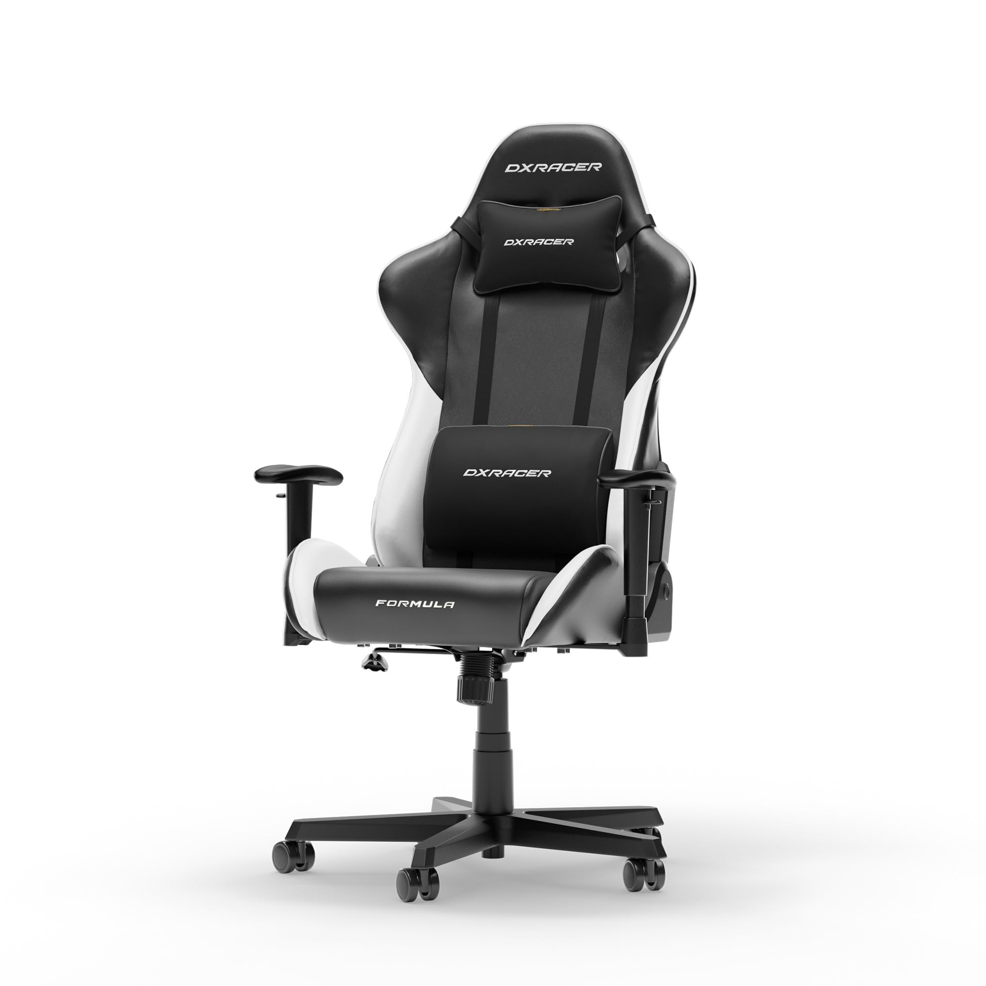 DXRacer FORMULA L Czarny & Biały PVC Skóra Oryginalny Fotel Gamingowy