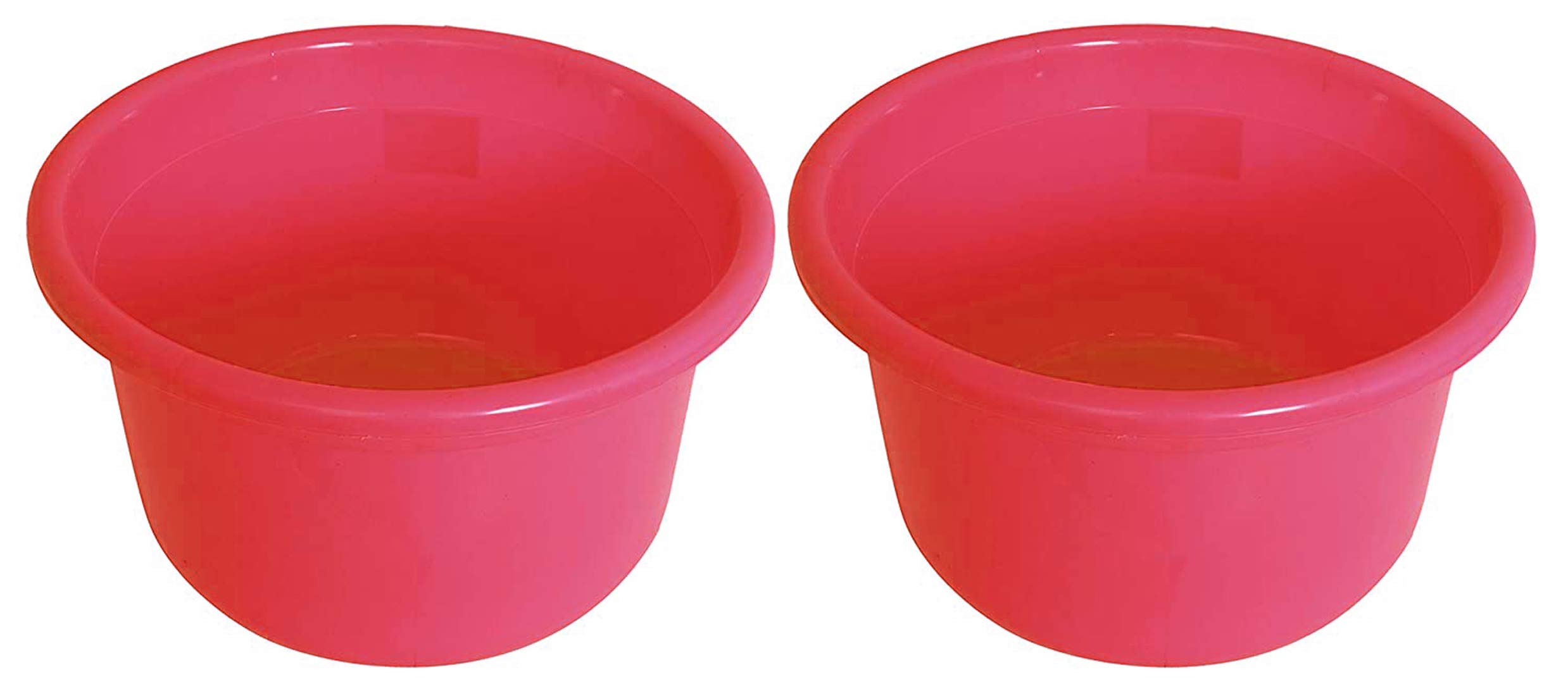 Kuber Industries 2 Pieces Unbreakable Plastic Multipurpose Bath Tub/Washing Tub 35 LTR (Red)-KUBMART11734 (B08Q94125D) Amazon Price History, Amazon Price Tracker