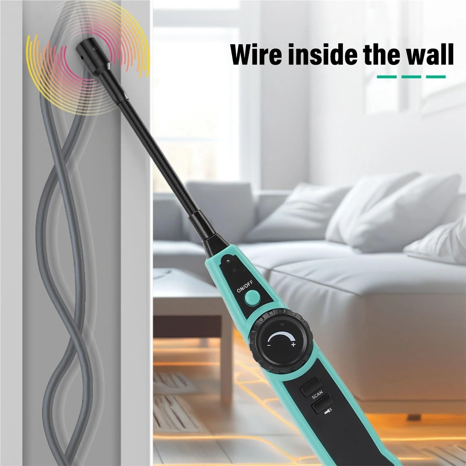 Probador de cables, localizador de cables subterráneos, detector de cables multifuncional antiinterferencias for electricistas.