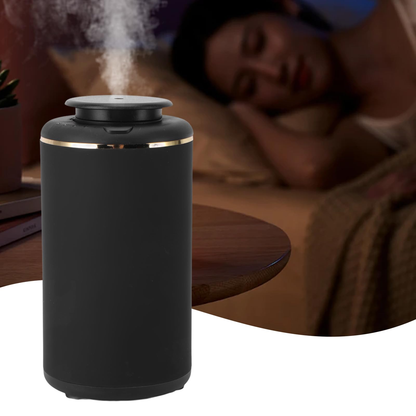 Difusor de coche para aceites esenciales mini terapia portátil Difusor USB 5V Fresadora de aire para dormitorio de casa 10 m² Área PP Material 10 ml Capacidad