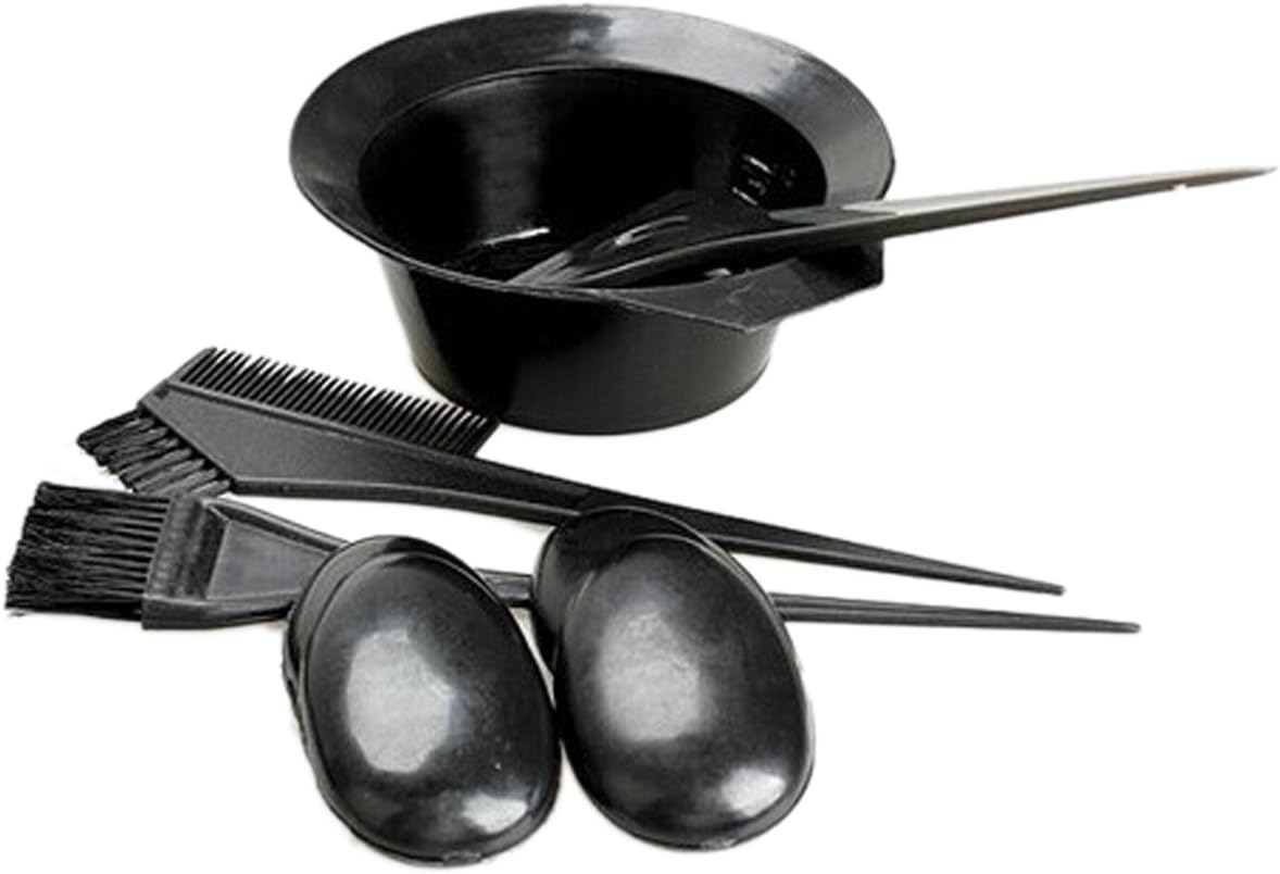 Salon Hair Color 5-Piece Kit Tools Dye Bowl Comb Brushes Tool Kit Set Tint Coloring