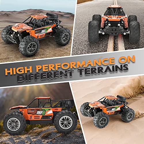 Vatos Rc Cars,1:16 Scale All Terrain Remote Control Car,2Wd 2.4 Ghz Off Road High Speed 20 Km/H Rc Monster Truck Racing Cars Electric Vehicle With Two Batteries, Xmas Gifts For Kid Boys Girls & Adults #TOP1