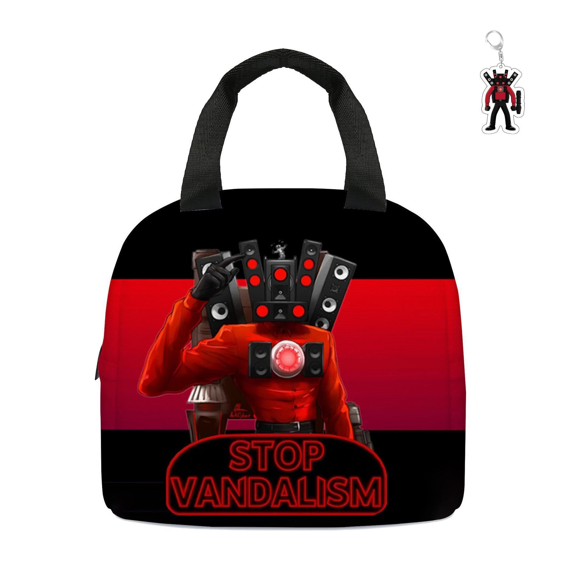 Borsa Termica Per Pranzo Portatile Con Portachiavi – Design Anime Mercoledì, Per Scuola, Ufficio E Picnic - 5