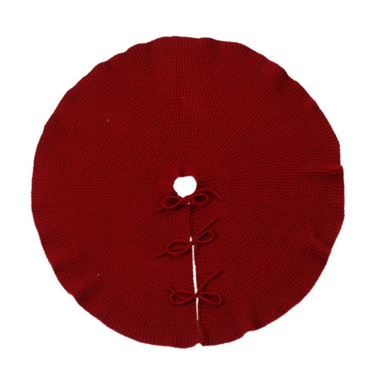 TOPBATHY 1pezzi Tappeto per Albero di Natale Tappeto Sottopiedi per Albero Classica Gonna Solida Realizzata Spesso Morbido Resistente Durevole Caldo e Morbido al Tatto