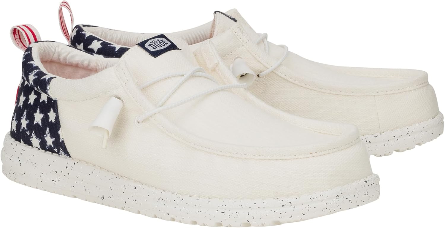 Hey Dude Men's Wally Funk Americana | Men's Shoes | Men Slip-on Loafers | Comfortable & Light-Weight - Image 4