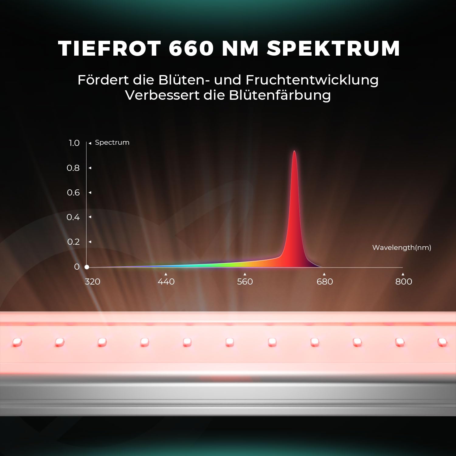 MARS HYDRO 2025 ADLITE RB55 55Wx2 LED Pflanzenlampe Leisten für Innenpflanzen, LED Grow Lampe 440nm & 660nm Spektrum, 120x60 cm Abdeckung, Red und Blue Led Pflanzenlampe für Grow Zelte, Grow Light
