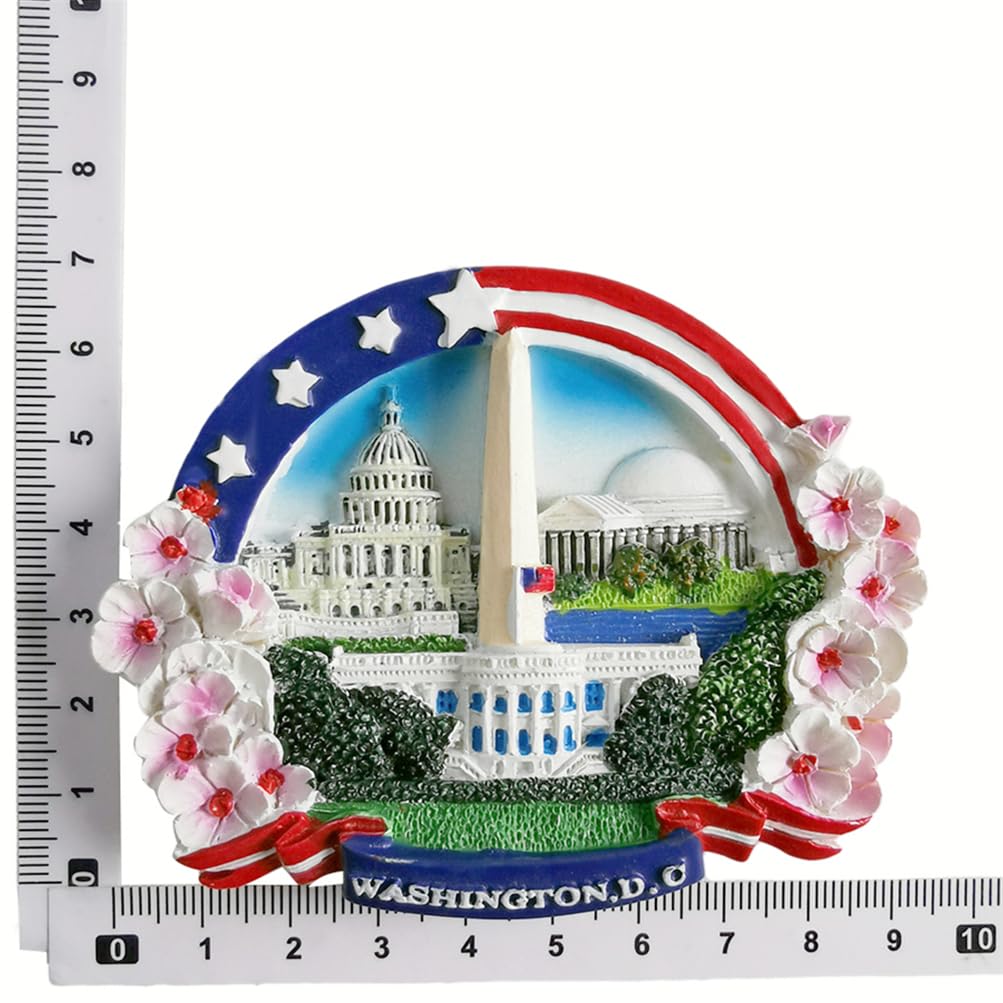 Washington D.C. USA magnes na lodówkę pamiątka podróż lodówka dekoracja magnetyczna naklejka 3D rzemiosło