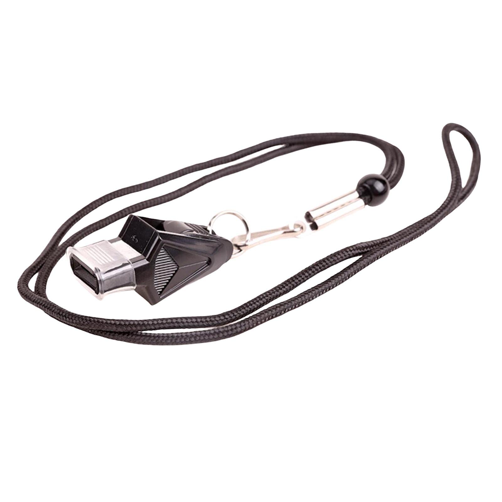 LYLA Sports Whistles with Lanyard Referee Whistle for Survival Outdoor Black-image-6