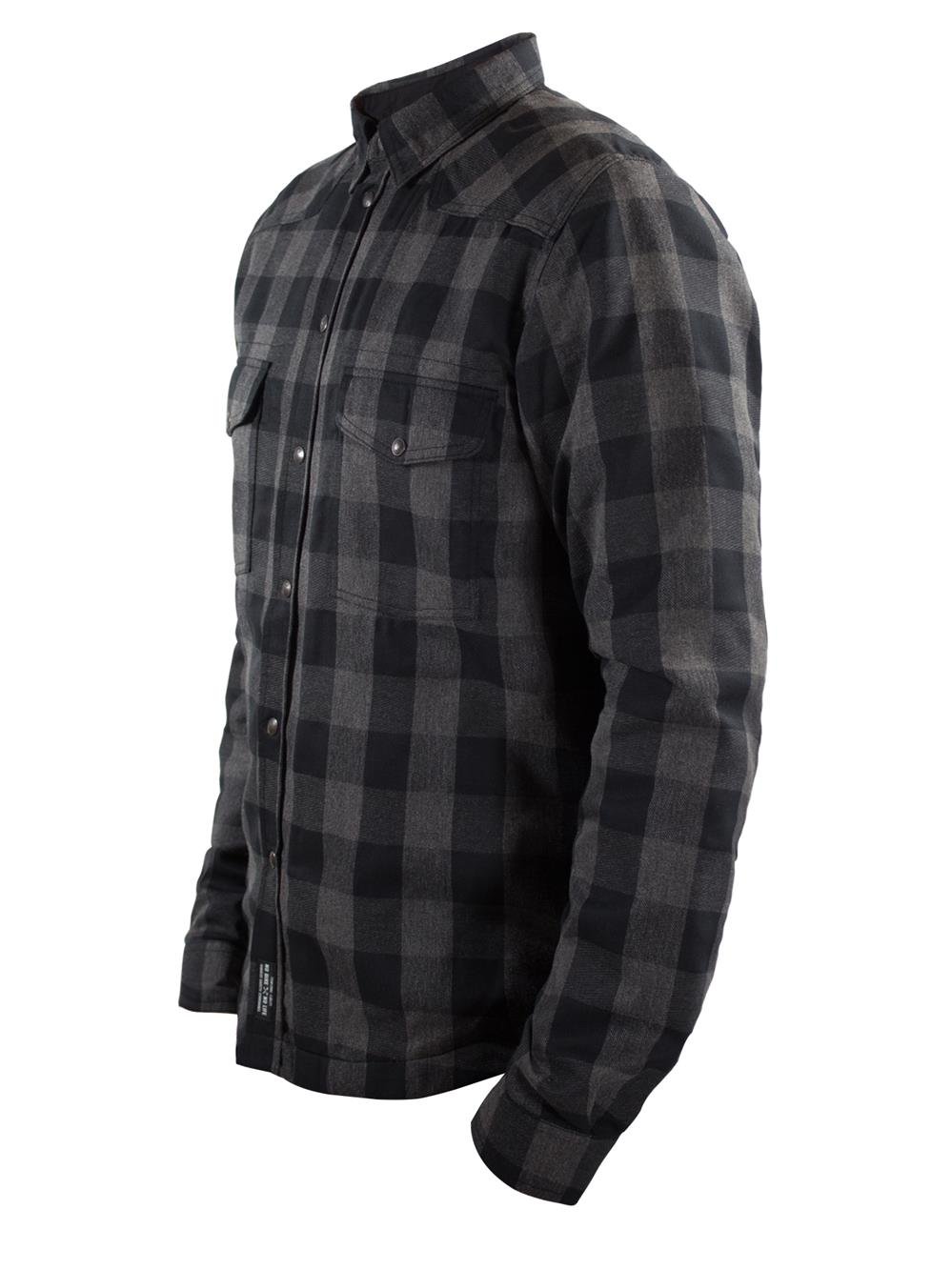 John Doe Motoshirt Hemd – XTM-Schutzfaser – Flannel-Baumwoll-Twill – M