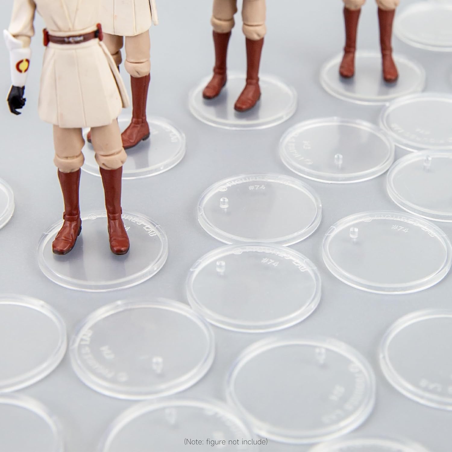 50 Pieces Round Clear Action Figure Display Stands Compatible With 3.75" Modern Star Wars / Modern Gi Joe / Marvel Legends Figure Toy image 4