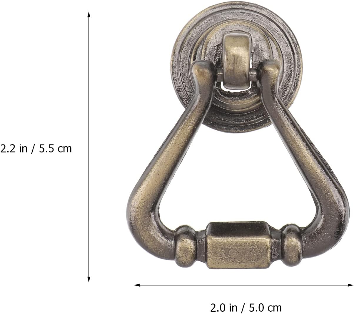 Tinksky Antique Cabinet Cupboard Wardrobe Drawer Knob Door Pull Handle - 1 Pair