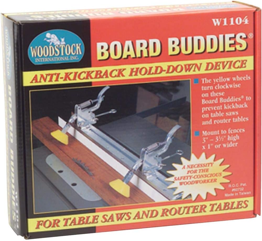Woodstock W1104 Board Buddies, Yellow, 3.4 pounds