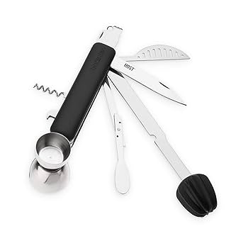 Ｂａｒｔｅｎｄｅｒ １０ Bartender Kit: 10-Piece Bar Tool Set with Stylish Bamboo