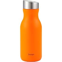Smidge Water Bottle - 350ml, Citrus, Stainless Steel, Leakproof, Insulated, Hot & Cold Drinks, BPA Free