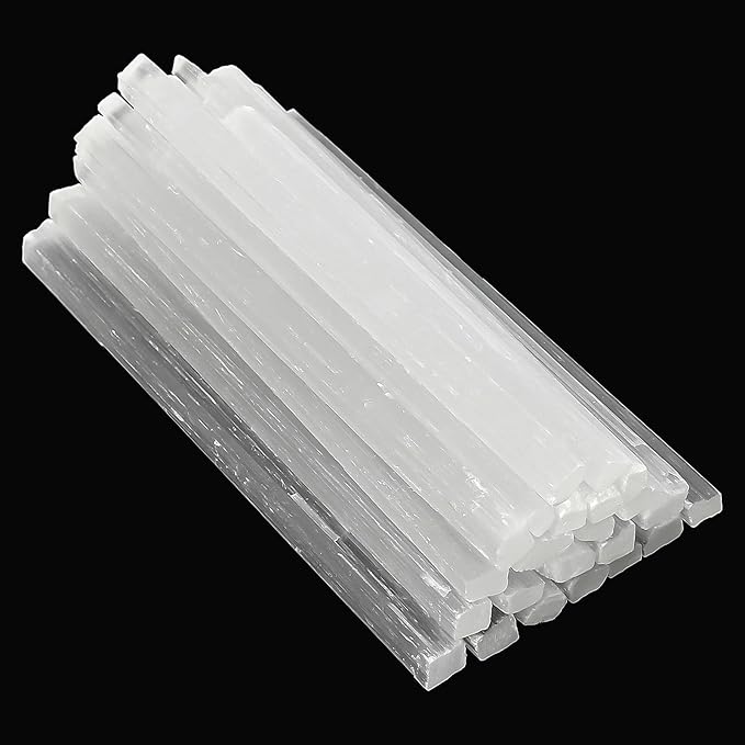 200g Varitas de cristal de Selenita, 15 a 16 cm Piedra de Selenita, Piedra de energía, 100% natural, cortada a mano, Minerales y Cristales para Curación