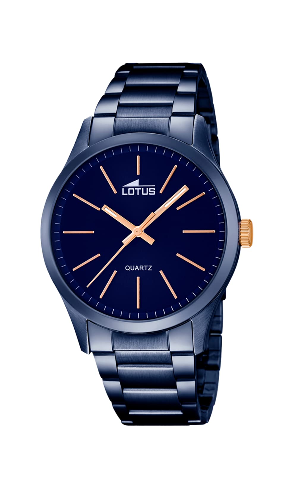 LOTUS Reloj Hombre 18163/2 Minimalist Caja de Acero Inoxidable 316l Azul Correa de Acero Inoxidable 316l Azul