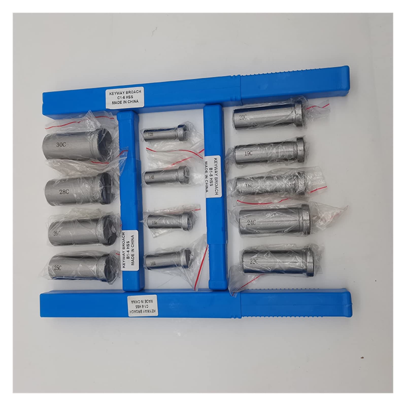 Juego De Brochas De Chavetero De 22 Piezas, Herramienta De Corte De Chavetero Métrico Hss para Máquina CNC