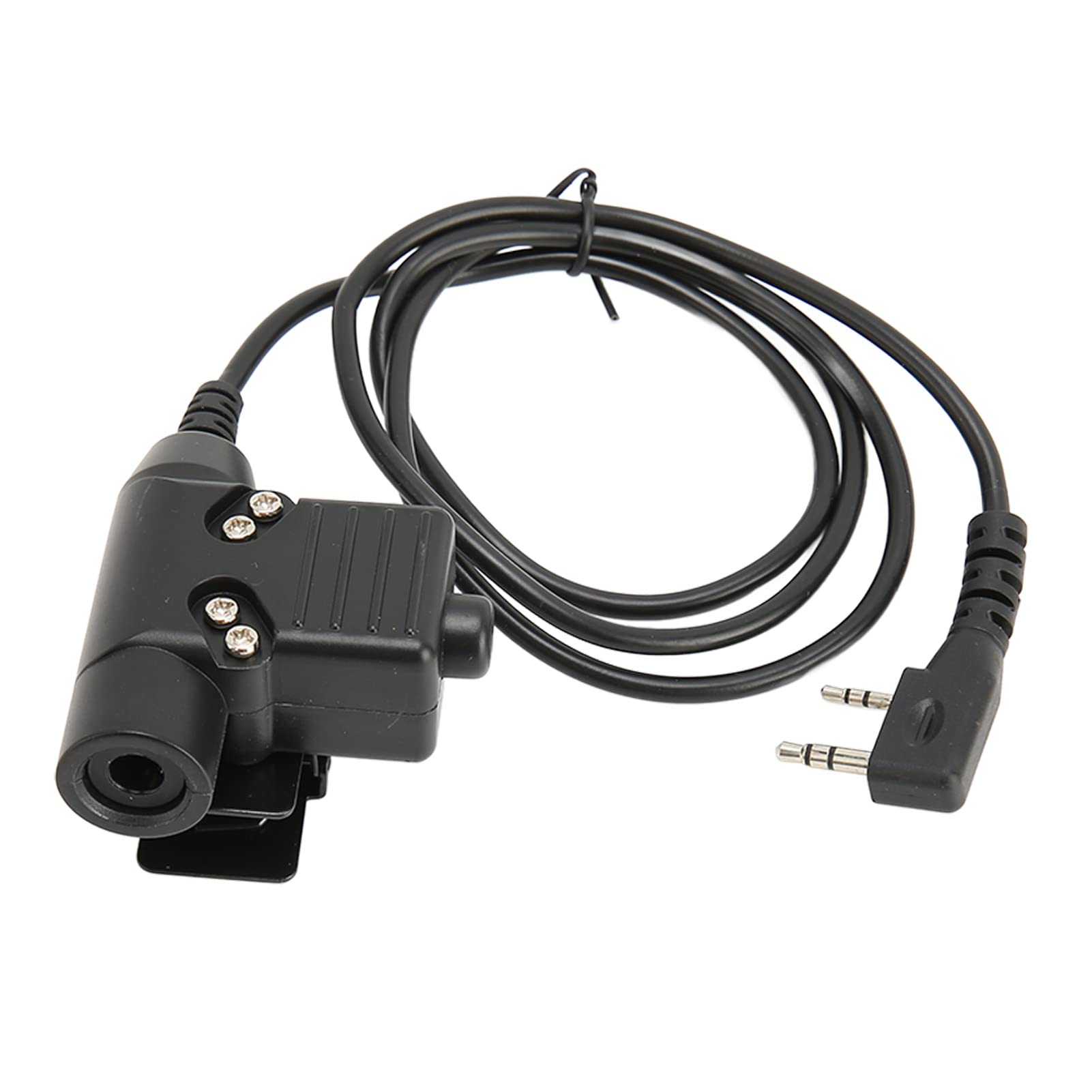 Auricolare Microfono Gola, Microfono Auricolare con Microfono PTT a Dito, Auricolare Radio Telescopico a 2 Vie per UV 5R BF 888S BF F8 BF F9 UV 82
