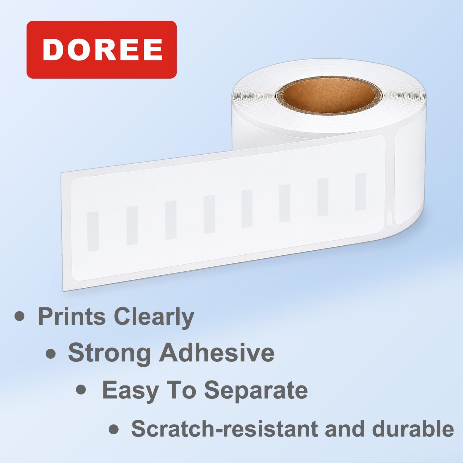 DOREE 12 rotoli 99010 S0722370 Etichette standard per indirizzi, 28x89 mm | etichette 28 mm x 89 mm compatibili con Dymo LabelWriter 400, 450, 450 Duo, 450 Turbo 4XL, 320 (130 etichette per rotolo)