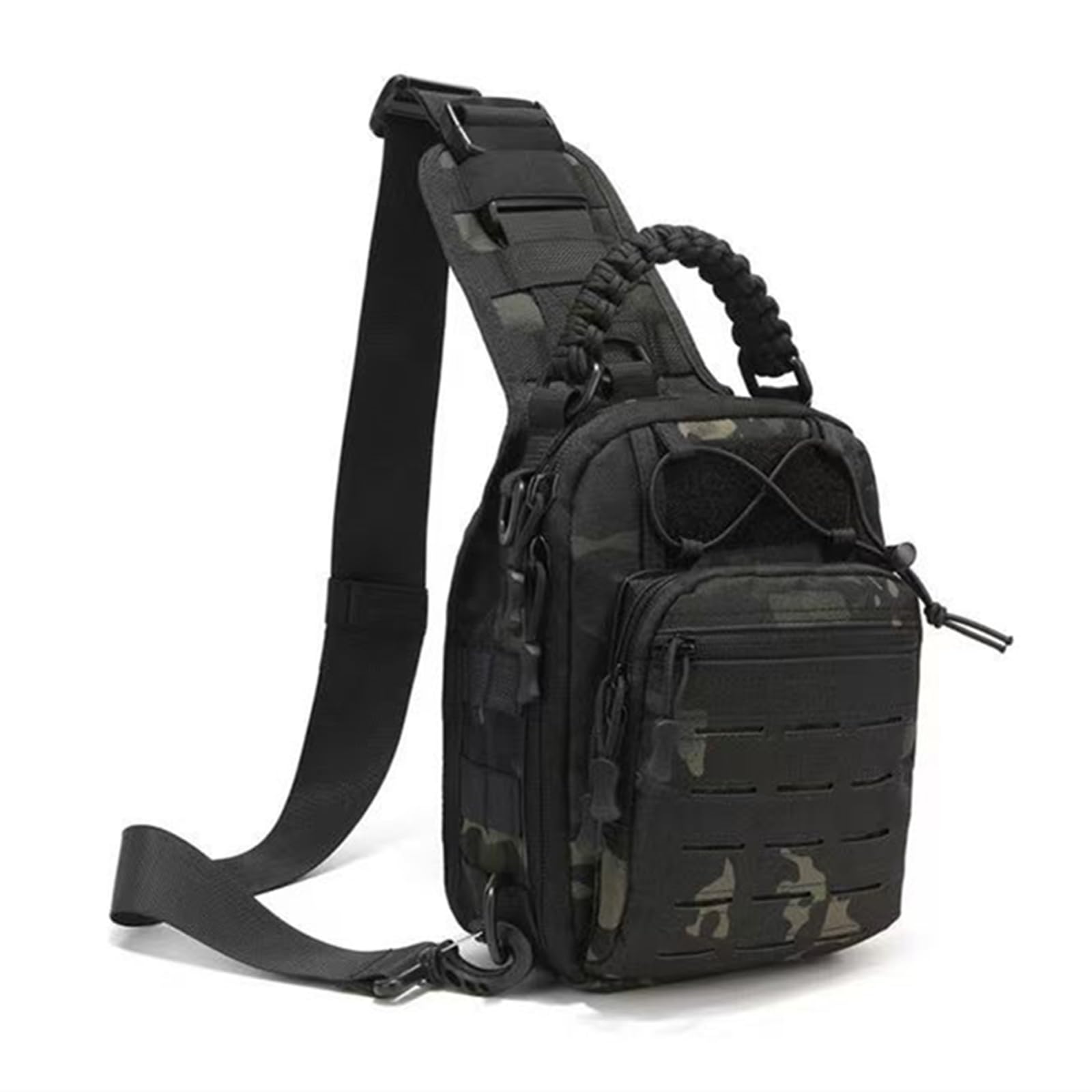 Borse a Spalla Militari Tattiche Compatte Borsa a Tracolla per Arrampicata, Campeggio, Pesca, Trekking