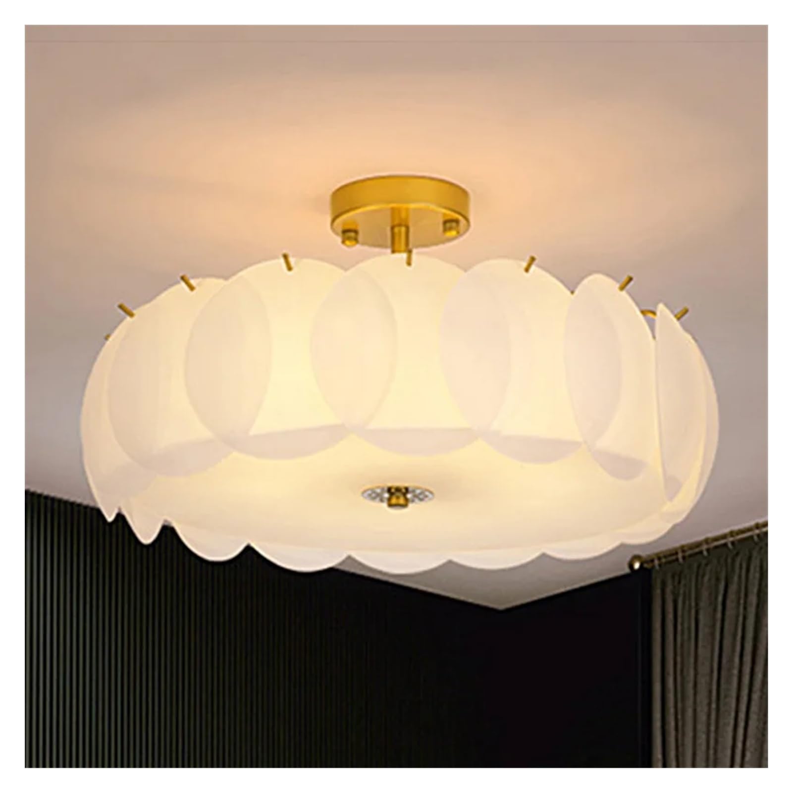 Lustre LED 2 couleurs interchangeables pour salon