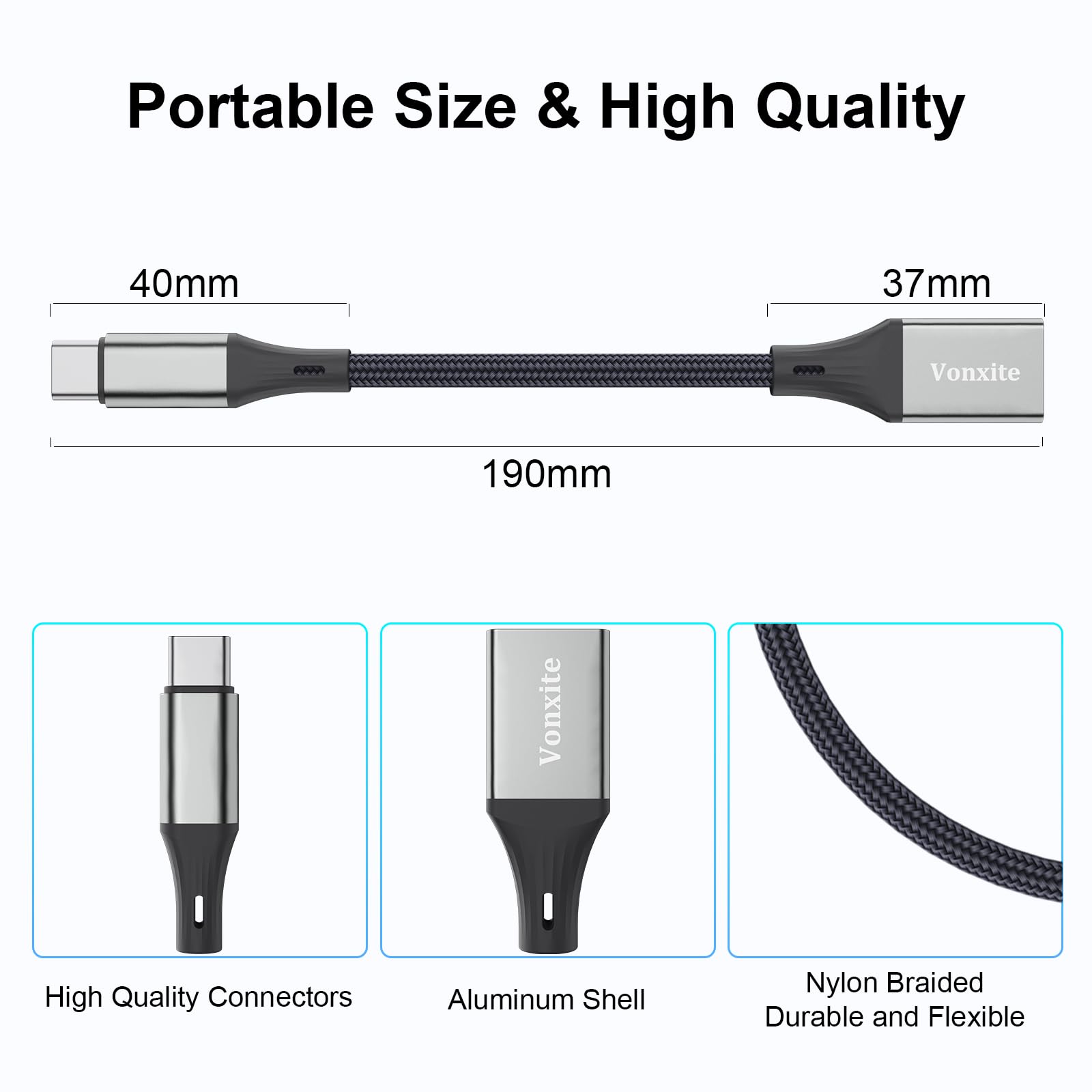 USB-C Auf USB-A 3.0 Adapterkabel Mit Schalter – 5Gbps, OTG-fähig, Für MacBook, IPad, IPhone, Galaxy & Mehr