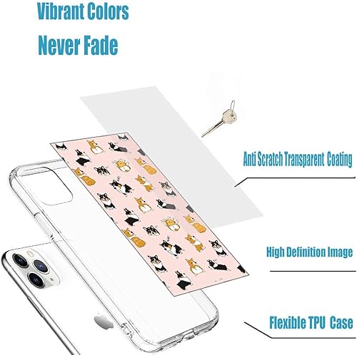 Miniatura 5 de Funda para iPhone 12, iPhone 12 Pro, funda protectora completa a prueba de golpes, delgada, suave, TPU transparente, para niñas, mujeres, hombres,