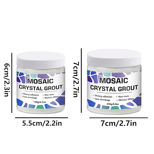 Miniatura 2 de CAMUTKRY Lechada de cristal de mosaico la mejor solución de lechada y manualidades esenciales para proyectos de mosaico, arte hecho a mano y