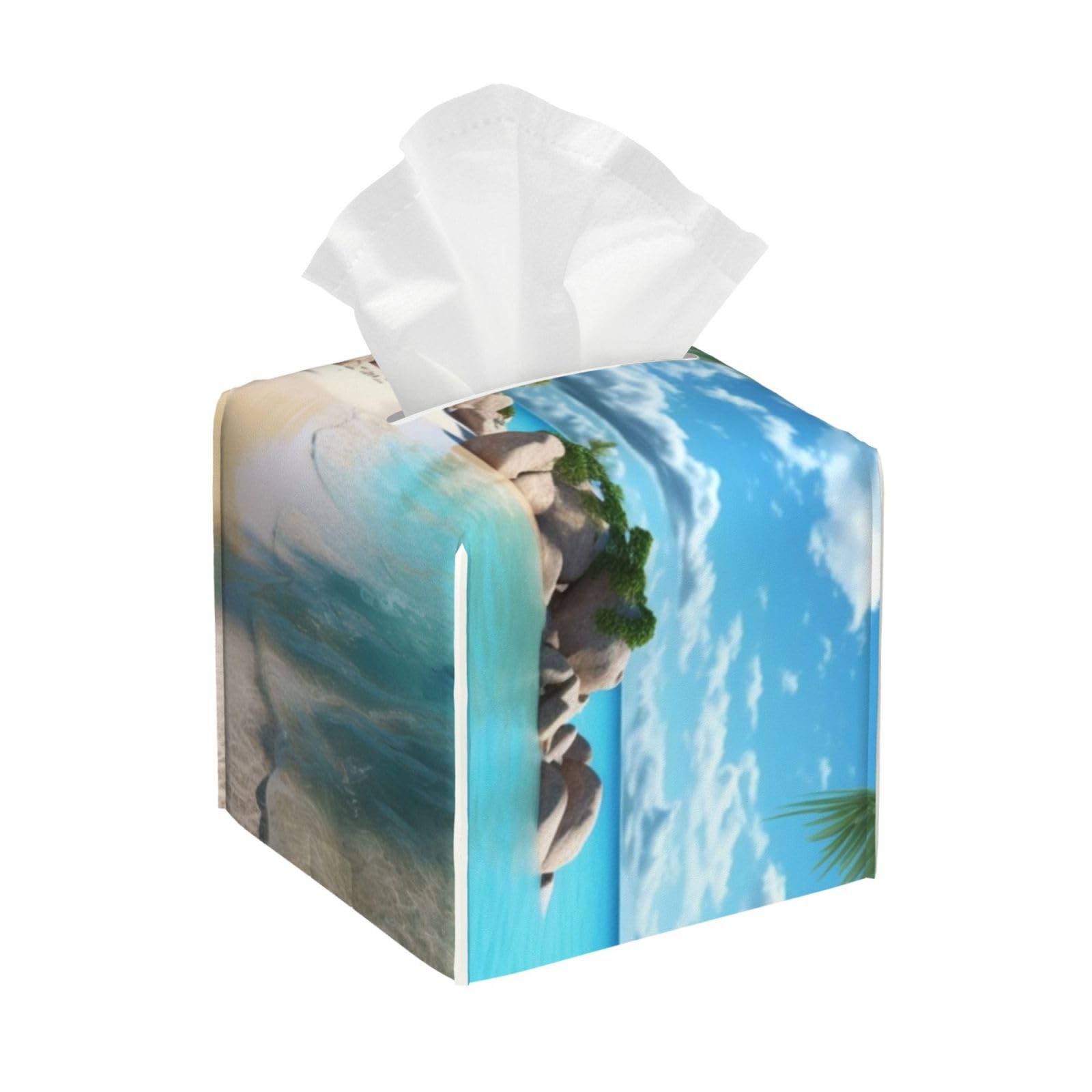 Beach Style Tissue Box Cover Square Cube Boxes